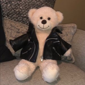 Build a Bear with Leather Jacket.